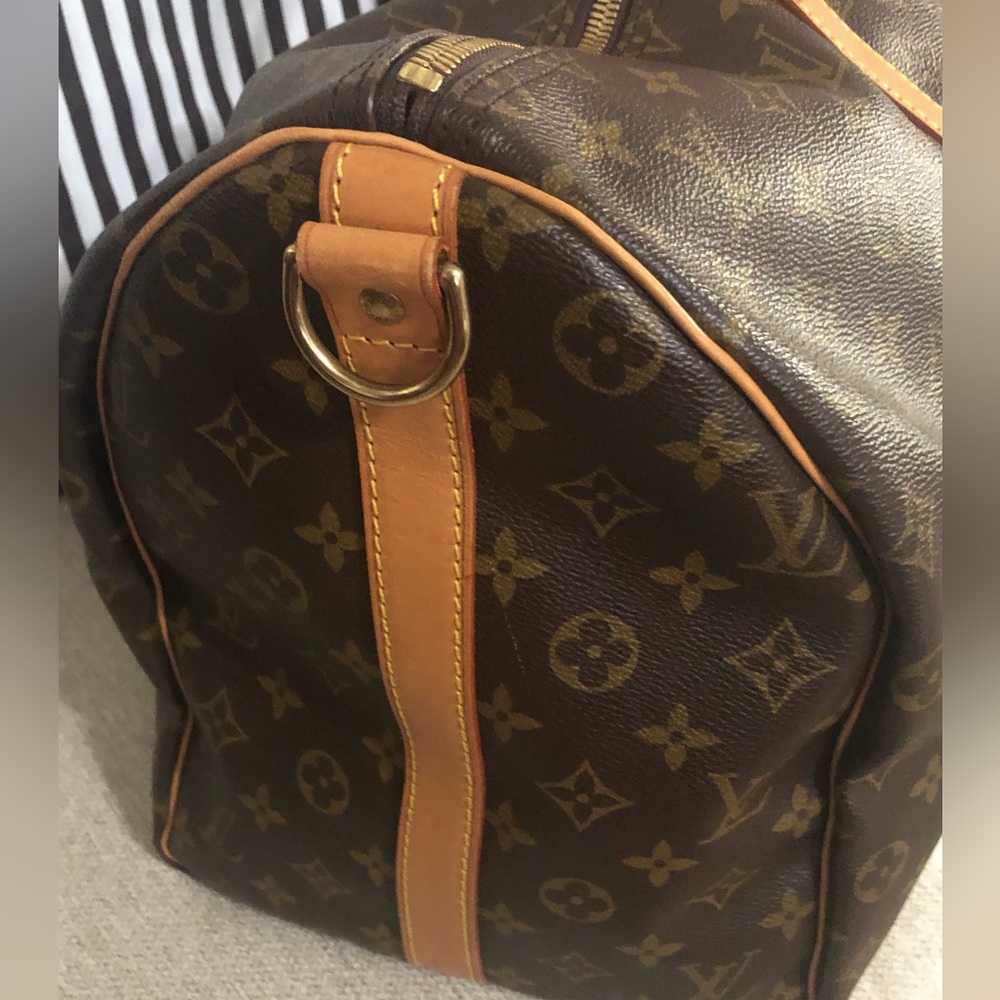 ๐๐ธHost Pick๐๐ธLOUIS VUITTON Vintage LV50 Keepall Monogram Canvas Tote Travel Bag - Picture 7 of 13